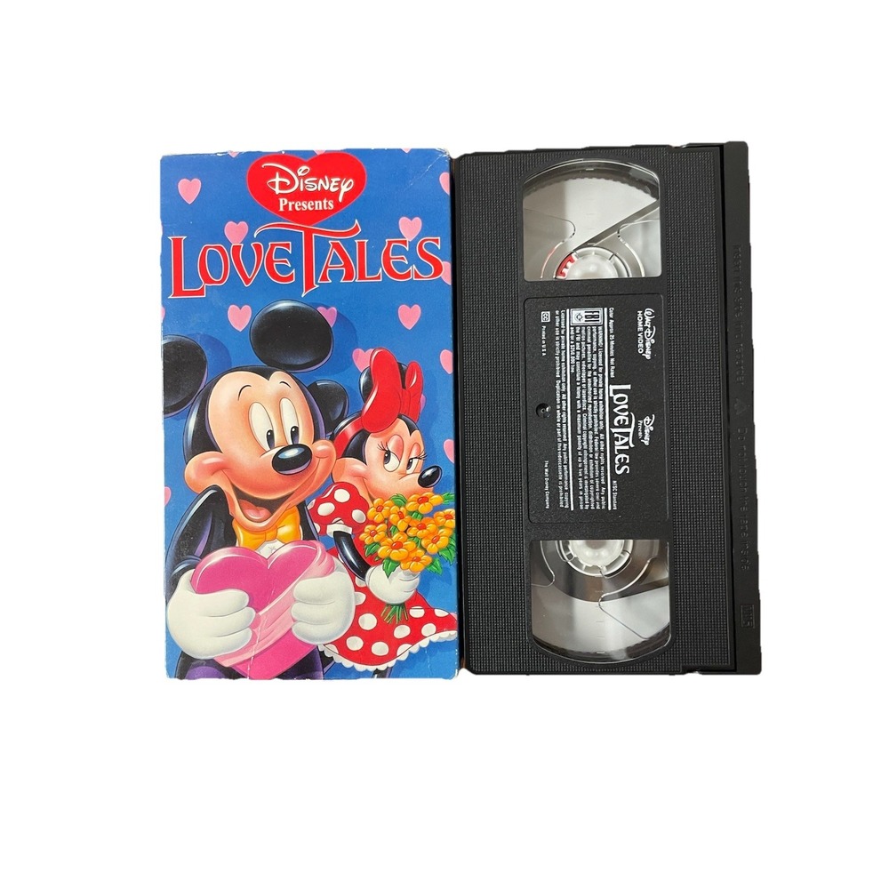 Disney Love Tales (VHS, 1995) Mickey Mouse Cartoons Minnie‎ Mouse V2